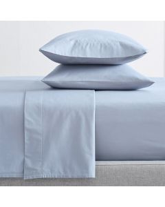 300 Thread Count 100 % Organic Cotton Baby Blue Sheet Sets by Renee Taylor Mega King