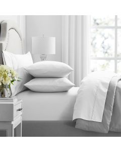 Premium 1000 Thread Count Egyptian Cotton White Sheet Sets by Renee Taylor Queen