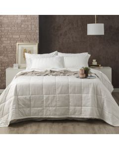 Damask 500 TC Cotton Jacquard White Comforter Set by Ddecor Home King