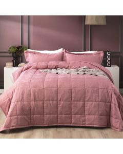 Paisley 500 TC Cotton Jacquard Rose Comforter Set by Ddecor Home King