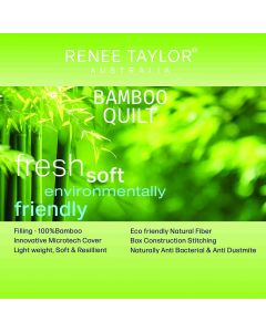 400 GSM Natural Bamboo Quilt by Renee Taylor Double