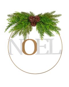 Santa's Helper Noel Christmas Wreath Charming Seasonal Touch 50CM