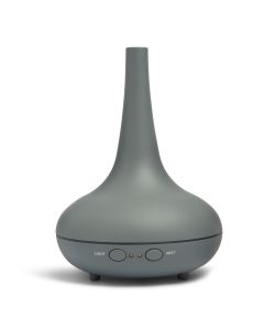 Essential Oil Diffuser Ultrasonic Humidifier Aromatherapy LED Light 200ML 3 Oils - Matte Grey