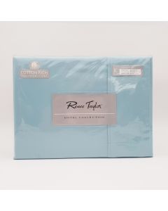 Renee Taylor 1500 Thread Count Pure Soft Cotton Blend Flat & Fitted Sheet Set Mist King