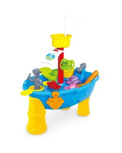 Pirate Ship Modelled, Sand and Water Table with 24 Accessories