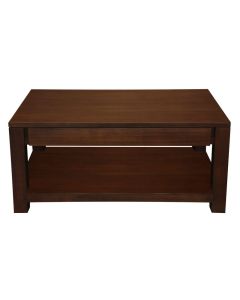 Amsterdam 2 Drawer Coffee Table - Mahogany