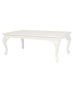 Queen Anne Coffee Table 120 x 70 cm - White