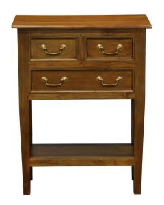 Tasmania 3 Drawer Sofa Table - Light Pecan