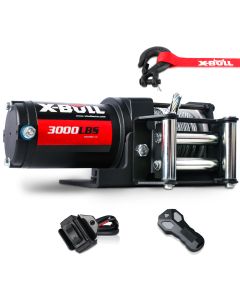 X-BULL Electric Winch 3000lbs/1360kg Wireless 12V Steel Cable ATV 4WD BOAT 4X4