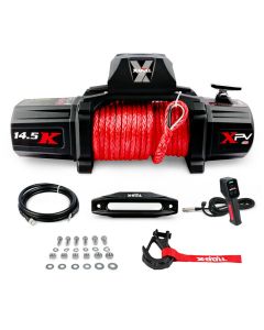 X-BULL Electric Winch 12V Synthetic Rope Wireless 14500LB Remote 4X4 4WD Boat