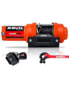 X-BULL Electric Winch 12v Synthetic Rope 4500LBS Wireless Remote ATV UTV 2041KG