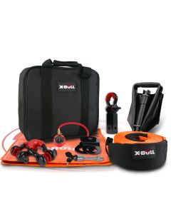 X-BULL Winch Recovery Kit 11PCS 4WD 4x4 Pack Off Road Snatch Strap Essential