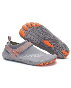 Men Women Water Shoes Barefoot Quick Dry Aqua Sports Shoes - Grey Size EU36=US3.5