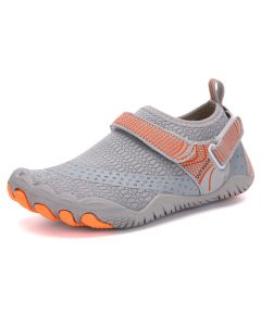 Kids Water Shoes Barefoot Quick Dry Aqua Sports Shoes Boys Girls - Grey Size Bigkid US3 = EU34