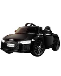 LICENSED AUDI R8 Kids Ride On Car Toy Spyder Electric Remote Control Black 12V