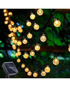 NOVEDEN 100 Light Bulb Solar String Light (Warm Light)