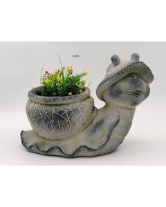 Snail with pot Planter