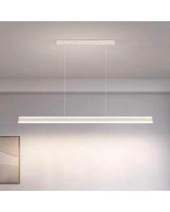 Modern Minimalist Trapezoid Pendant Light Adjustable LED Bar Light White