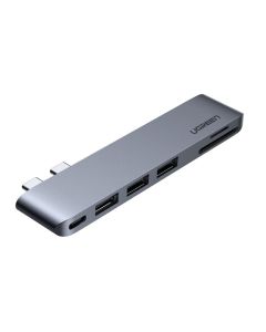 UGREEN 60560 USB-C Hub for MacBook Aluminum Type-C Adapter with 3 USB 3.0 100W