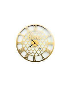 Quatrefoil 80cm Wall Clock -Gold