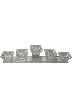 Tea Light Crystal Candle Holder - Large