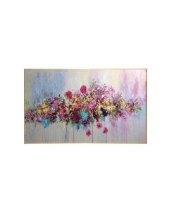 Blossom Field Framed Canvas Wall Art - 120cm x 200cm