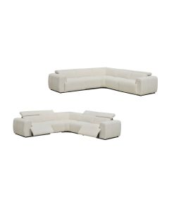 Cleo Boucle Electric Modular Lounge - Cream