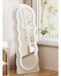 Cloud Wavy Velvet Free Standing / Wall Mirror