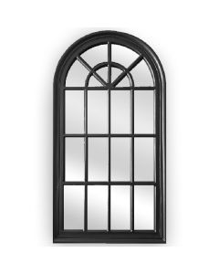 X-Large Window Style Mirror - Black Arch 100 CM x 180 CM