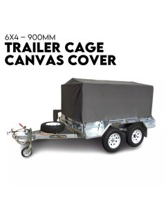 900mm Trailer Cage Canvas Tarp Cover for 6x4 High Quality Cage Universal 3 foot