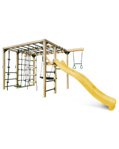 Lifespan Kids Orangutan Climbing Cube Jungle Gym Play Centre + Yellow Slide