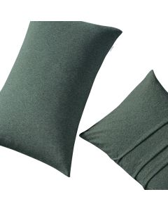 Set of 2 100% Jersey Cotton Soft Breathable Stretchy Standard Pillowcase - Forest Green