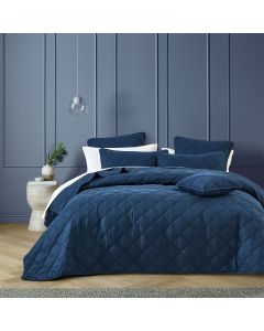 Bianca Barclay Navy Coverlet Set Queen/King