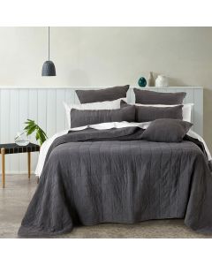 Bianca Geraldton Coal Coverlet Set Queen/King