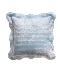 Bianca Florence Blue White Square Cushion