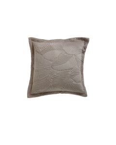 Bianca Kairo Taupe Square Filled Cushion