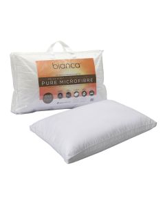 Bianca 1000g Relax Right Pure Microfiber Medium Profile Standard Pillow 49 x 72cm