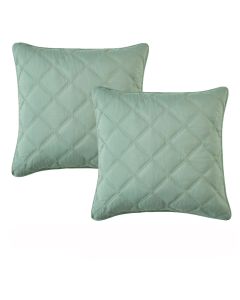 Bianca Pair of Barclay Olive European Pillowcases 65 x 65cm