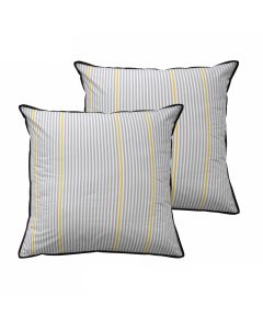 Bianca Pair of Baxter Grey European Pillowcases