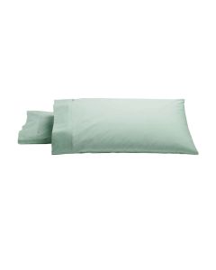 Bianca Pair of Heston Cotton Percale King Pillowcases Sage