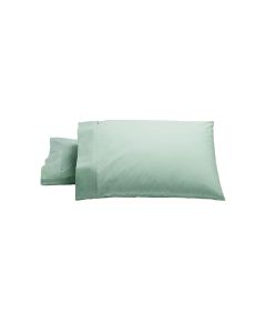 Bianca Pair of Heston Cotton Percale Standard Pillowcases Sage