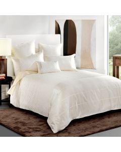 Bianca Balmain Cream Quilt Cover Set Queen