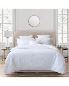 Bianca Byron White Quilt Cover Set Queen