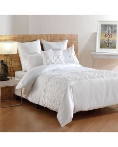 Bianca Miranda White Quilt Cover Set King