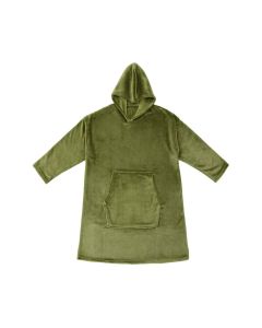 Accessorize Moss Green Super Soft Hooded Blanket Small/Medium