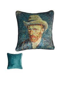 Bedding House Van Gogh Filled Square Cushion Blue