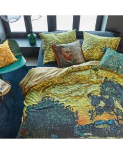 Van Gogh Evening Twilight Ochre Cotton Sateen Quilt Cover Set King