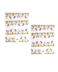 Ashdene Set of 2 Kitten Adventures Cotton Kitchen Tea Towels Chasing Butterflies