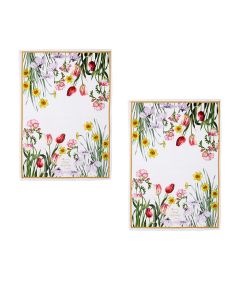 Ashdene Set of 2 Floral Symphony Cotton Kitchen Tea Towels 50 x 70 cm