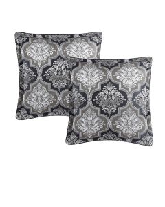 Davinci Pair of Chamonix Silver European Pillowcases 65 x 65cm